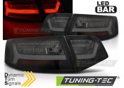 Фонари светодиодные AUDI A6 (LED BAR) Sedan черно-тонированные 