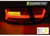 Фонари светодиодные AUDI A6 (LED BAR) Sedan черно-тонированные 