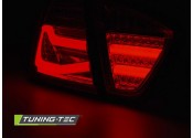 Задние фонари BMW E90 красно-тонированные 
